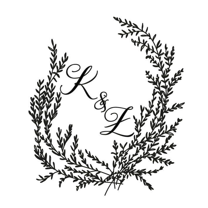 Pieczątka Ślubna - Monogram 1- projekt