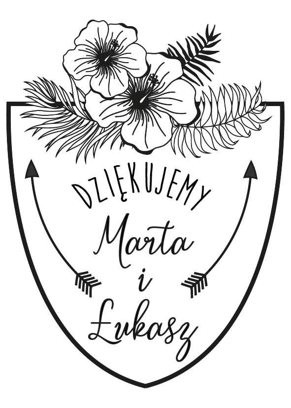 Pieczątka Ślubna - Tarcza - projekt