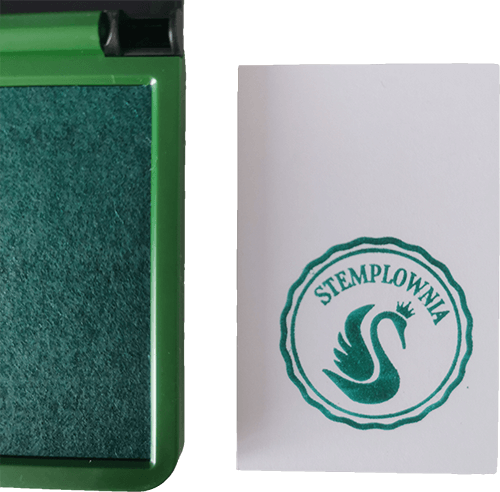 Poduszka do stempli w kolorze zielonym