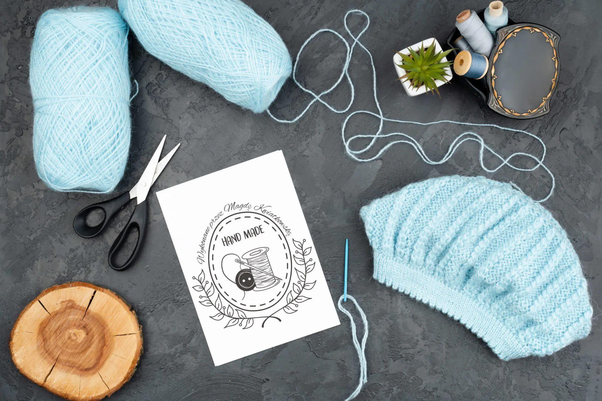 Stempel handmade - SZPULKA