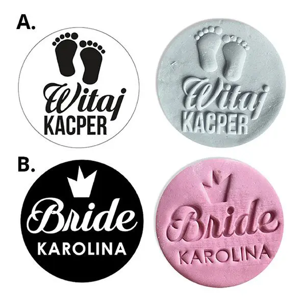 Stempel do ciastek - sposób grawerowania