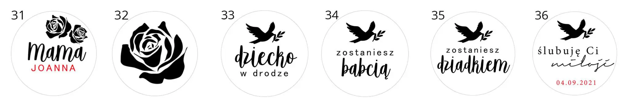 Stemple do ciastek gotowe wzory 6