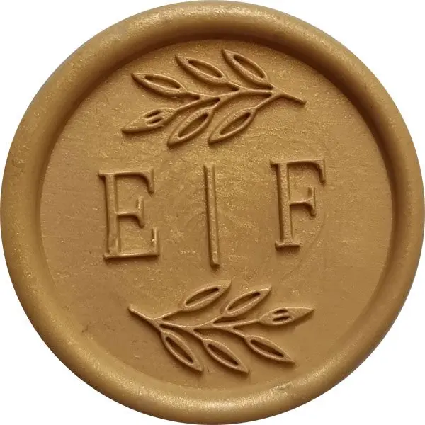pieczęć-do-laku-monogram-listki-3-stemplownia