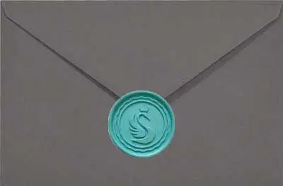 Tiffany Lak do Pieczęci na szarej kopercie - nowoczesność i subtelny styl.</p>
<p>