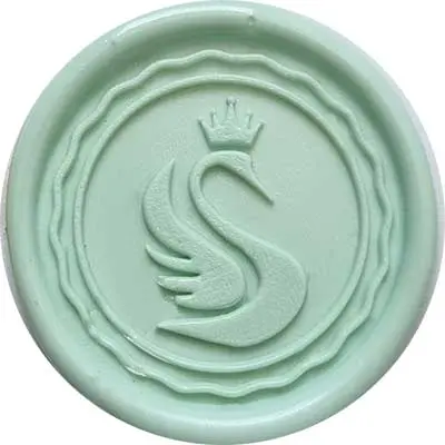 Innowacyjny lak do pieczęci w pastelowym odcieniu zieleni - trwały i łatwy w użyciu.