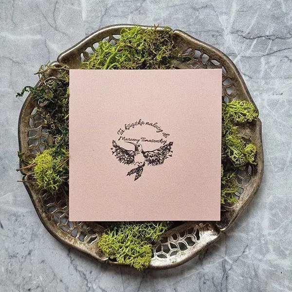 Pieczątka-ex-libris---koliber-stemplownia