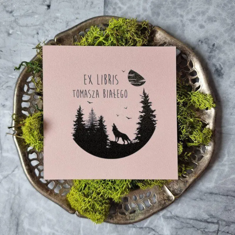 ex-libris-Wilk-i-pełnia-Stemplownia