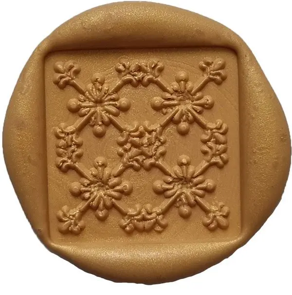 odbicia lakowe ornament kwadratowy stemplownia