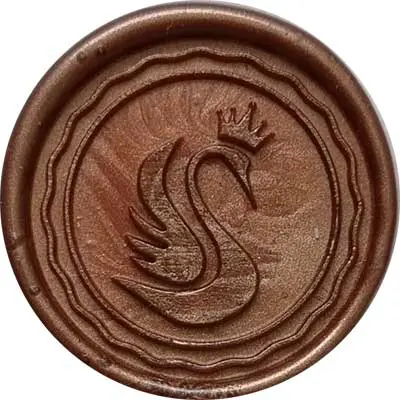 Lak do pieczęci 'Kolor Brązowy Perłowy' - kolor brązowy z delikatnymi mieniącymi się drobinkami