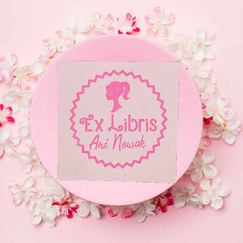 Pieczątka ex libris - seria barbie - barbie