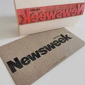 pieczątka firmowa z logo wykonana przez stemplownia dla newsweek