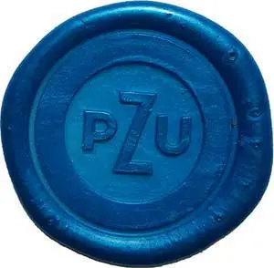 Pieczęć do laku wykonana przez stemplownia dla PZU