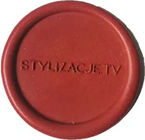 Pieczęć do laku wykonana przez stemplownia dla stylizacje tv