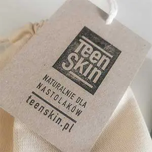 pieczątka firmowa z logo wykonana przez stemplownia dla teen skin 