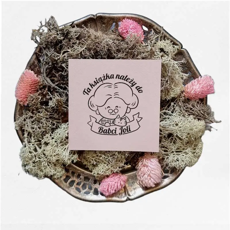 Ex-libris-babcia-z-kotem-stemplownia-prezent-na-dzień-babci