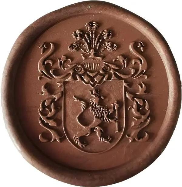 Pieczęć do laku z herbem Bormann