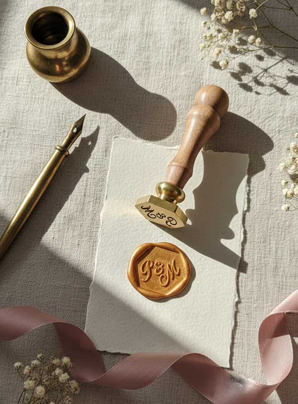 Personalizowany Stempel do Laku – Sześciokąt - obrazek 3