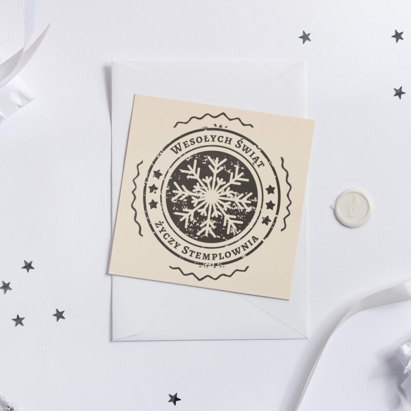 Płatek Śniegu - Stempel Bożonarodzeniowy miniatura