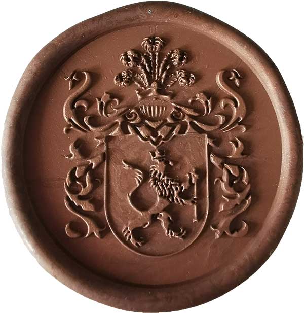 Pieczęć do laku z herbem Bormann