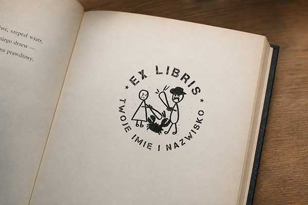 Charytatywny Stempel Ex Libris 50 mm – Wsparcie Fundacji Cancer Fighters